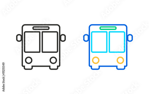 Bus - vector icon.