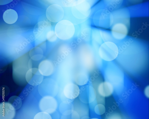 Sun on blue sky with Blurred bokeh abstract nature backgroundens