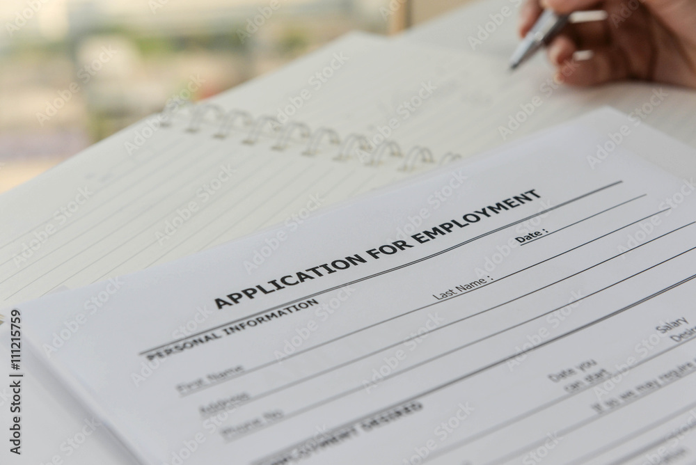 Applying the Application form to applying job Applying the Application form to applying job