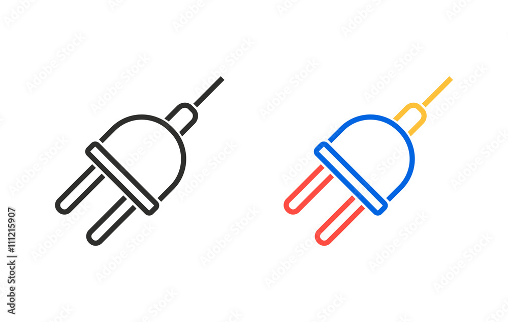 Plug - vector icon.