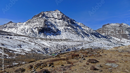 Snow Capped Mountains at Sela Pass, Arunachal Pradesh, India