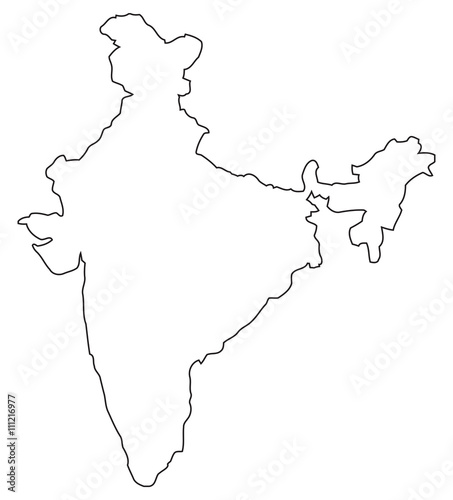Map India out line
