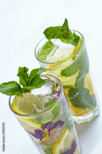 summer lemonade isolated