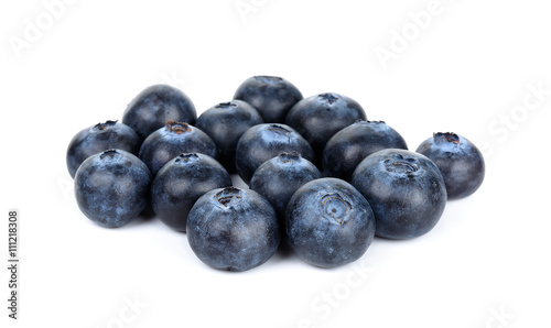 blueberries isolated on the white background