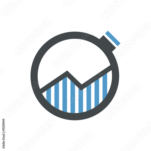 Time Clock vector logo icon