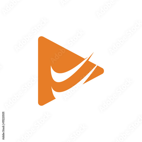 Video vector logo icon