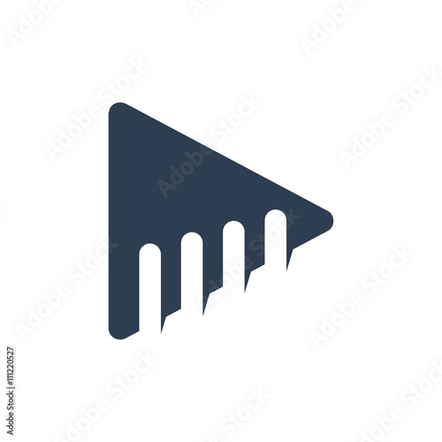 Video vector logo icon