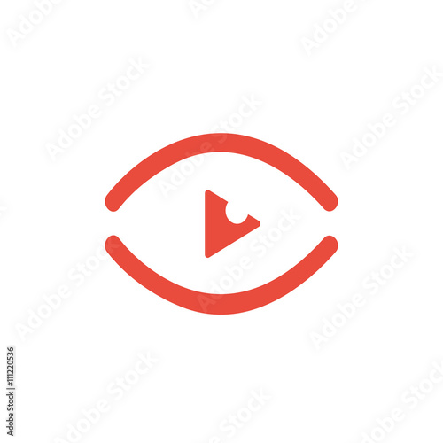 Video vector logo icon