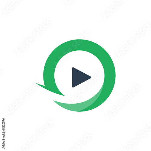 Video vector logo icon