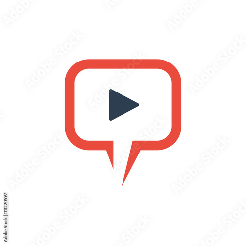 Video vector logo icon