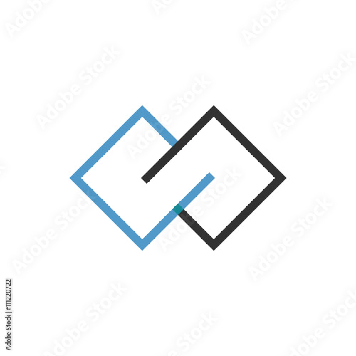 Square vector logo icon