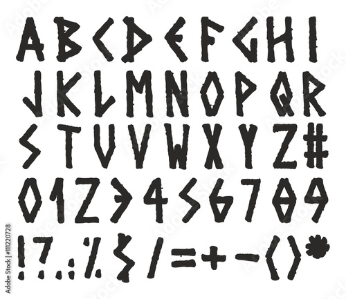 Marker Alphabet Greek Style