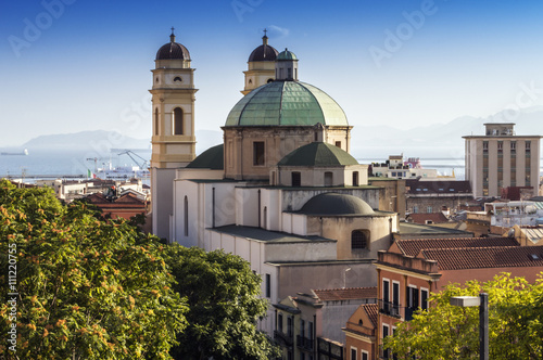 Panorámica de Cagliari, Cerdeña, Italia