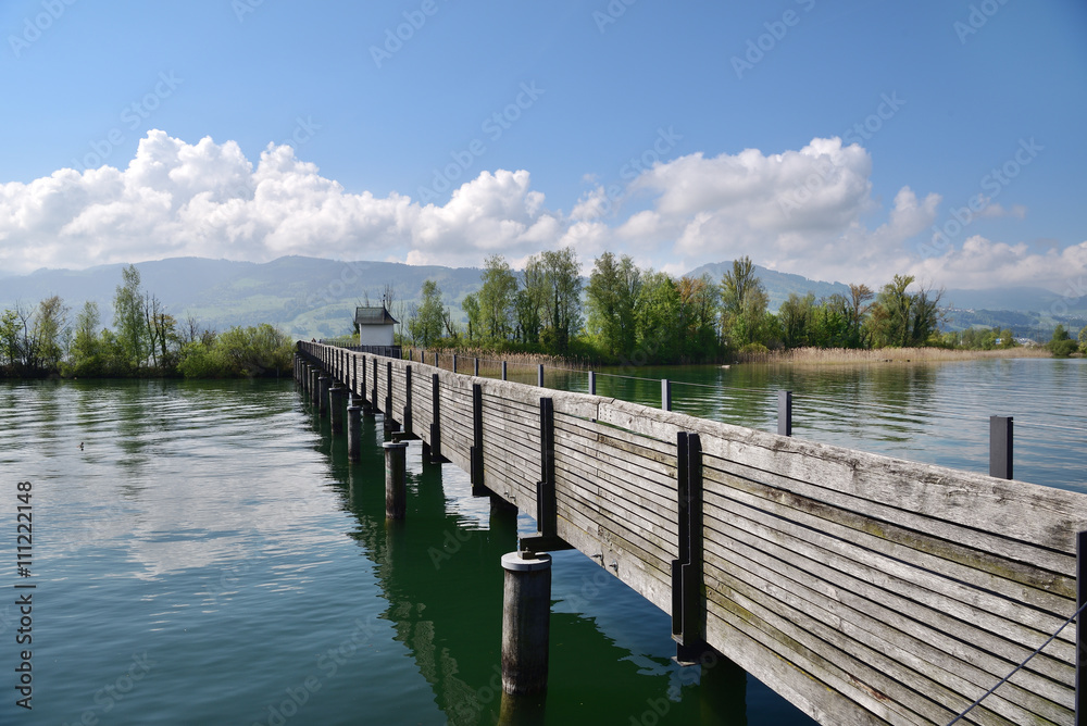 Holzbrücke Rapperswil–Hurden über den Zürichsee