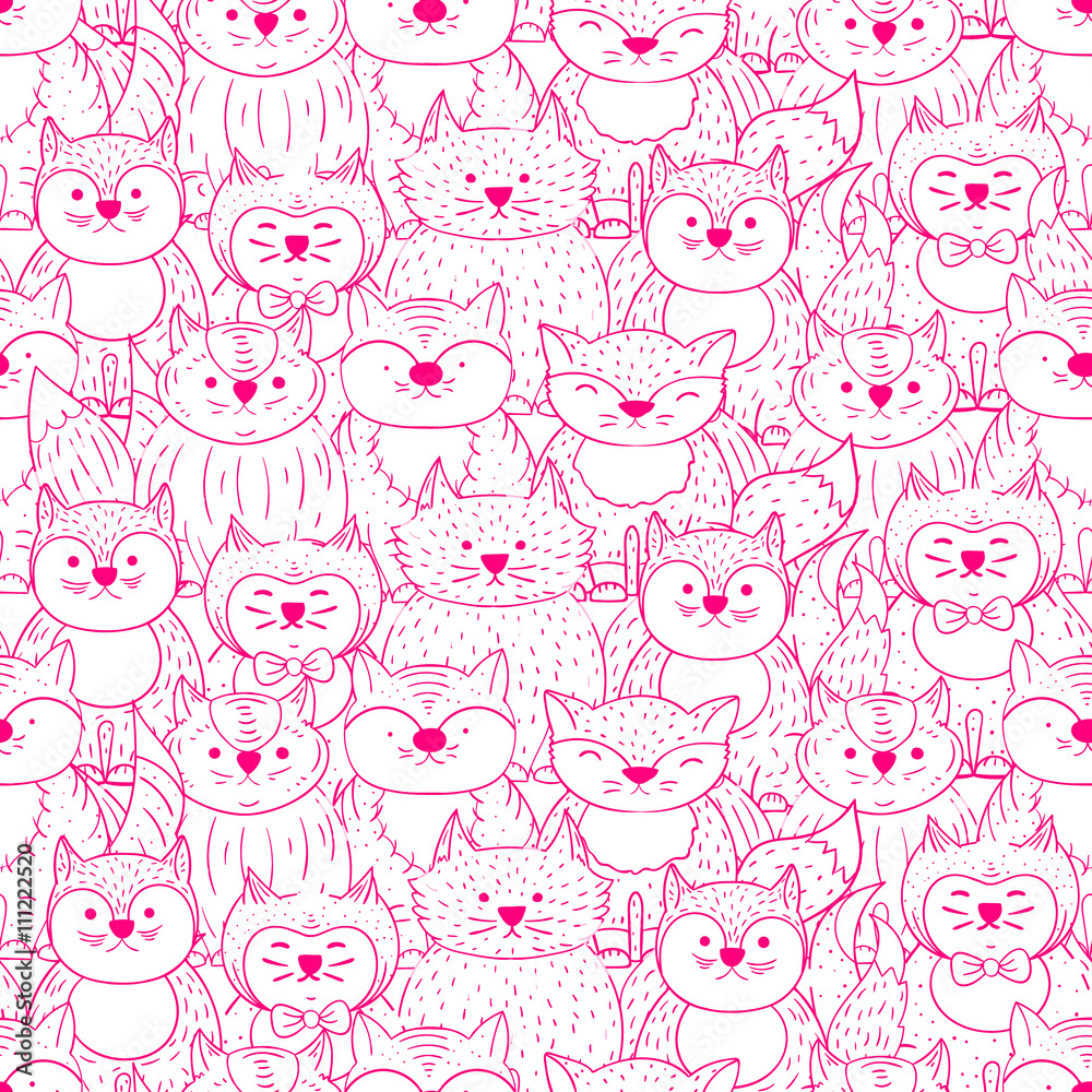 Cats seamless pattern Cats seamless pattern