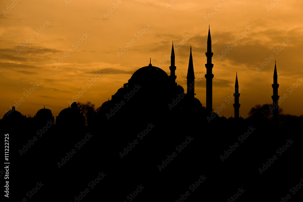 new mosque silhouette