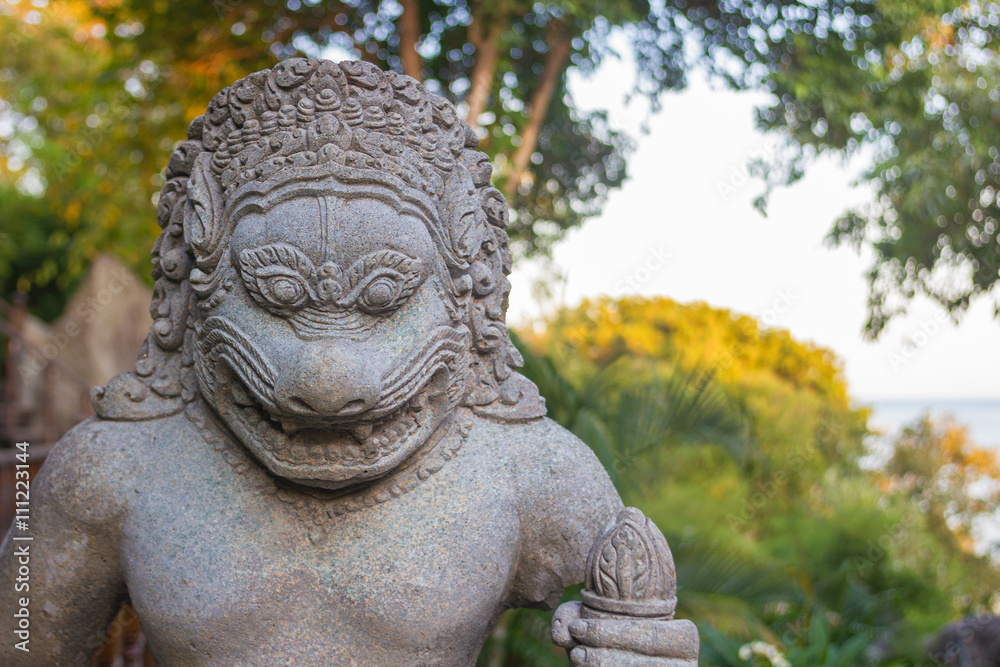 Cambodian god idol statue