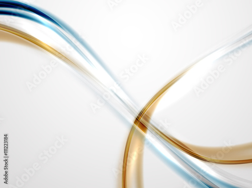 Modern curve stripes template