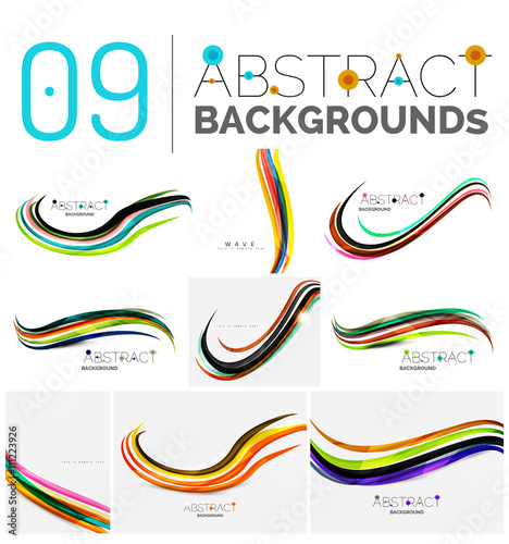 Set of abstract backgrounds
