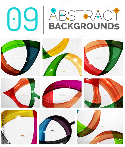 Set of abstract backgrounds