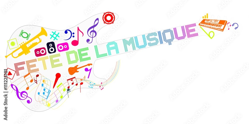 Fête de la musique multicolore Fête de la musique multicolore