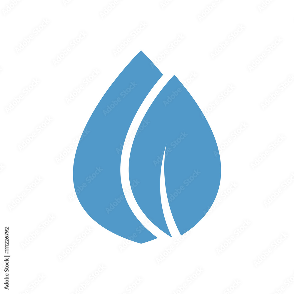 water drop vector logo icon