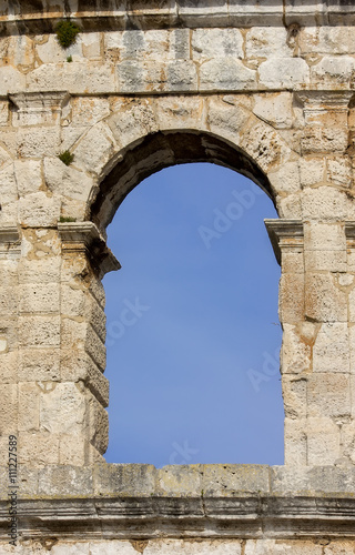 Pula, Croatia - Roman amphitheatre - detail