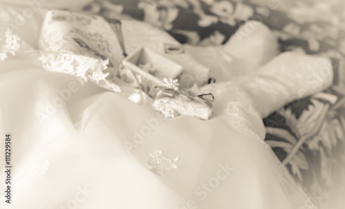 Wedding background monochrome retro is out of focus