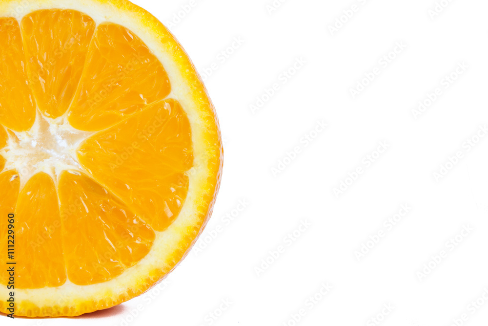Fototapeta premium isolated orange on a white background
