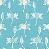 Ethnic boho seamless pattern with decorative flowers. Print. Cloth design, wallpaper.