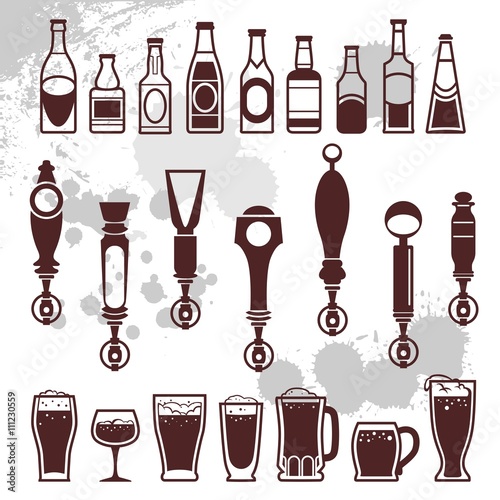 beer and bar icons