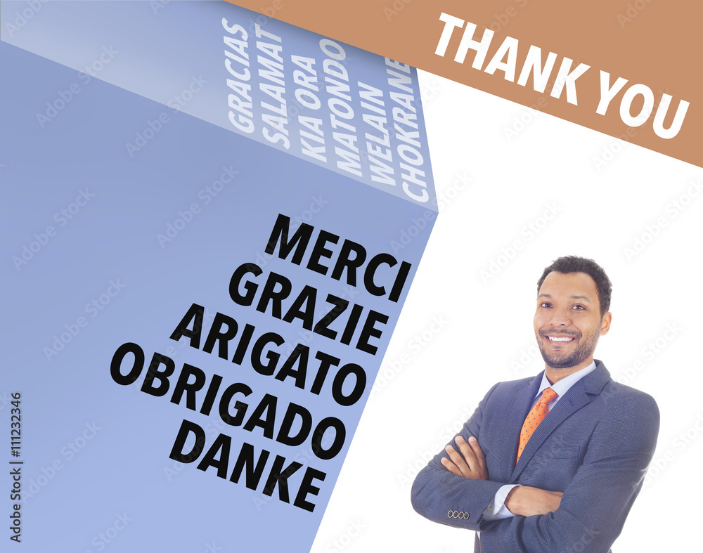 Thank you - international business concept Thank you - international business concept