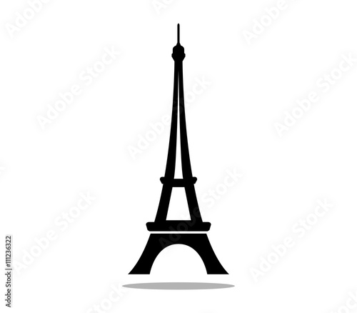 silhouette Eiffel tower