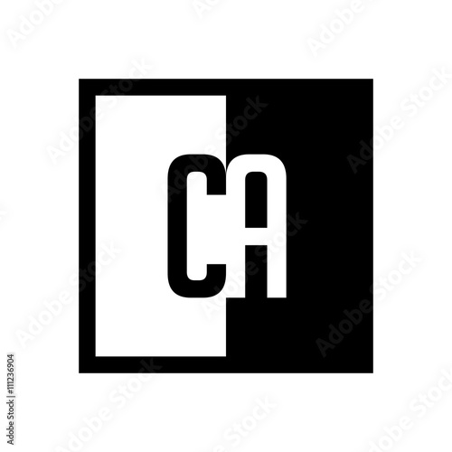 initial square half logo 