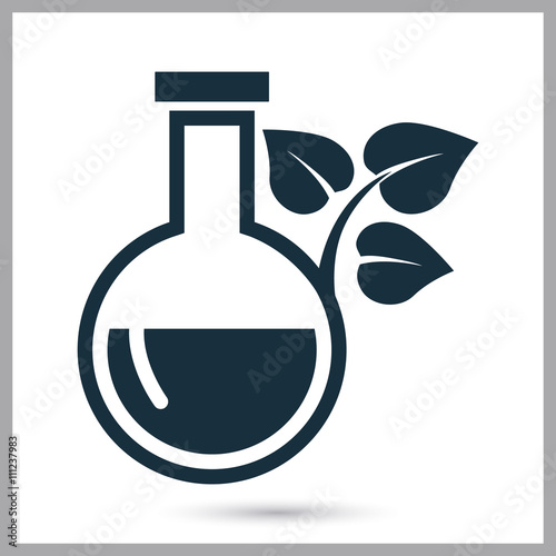 Plant fertilization icon on the background