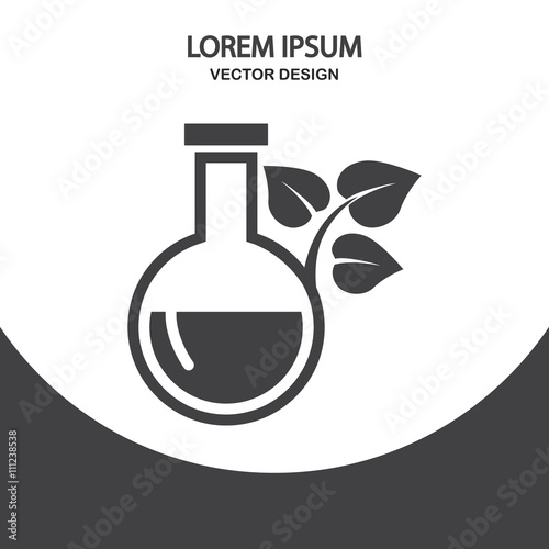 Plant fertilization icon on the background