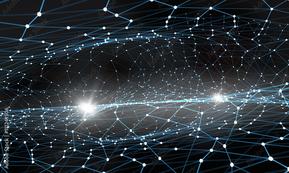 Connected lines background Connected lines background