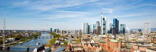 Skyline von Frankfurt am Main, Deutschland, Panorama photo