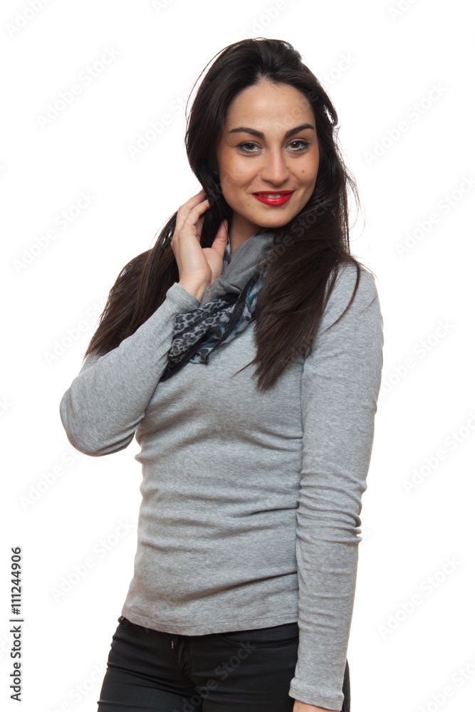 fashion girl, beautiful young woman posing at studio fashion girl, beautiful young woman posing at studio