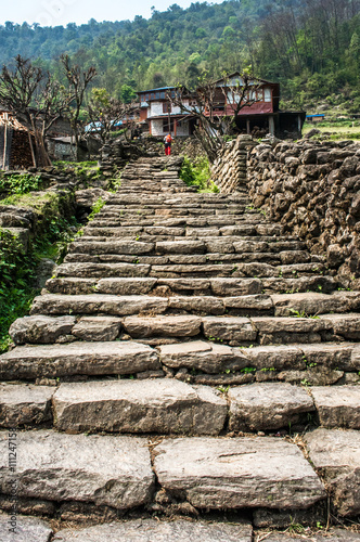 stone stair texture background