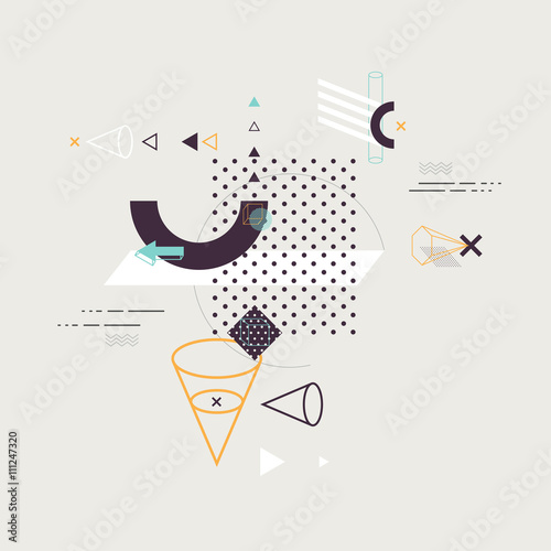 Abstract modern geometric background