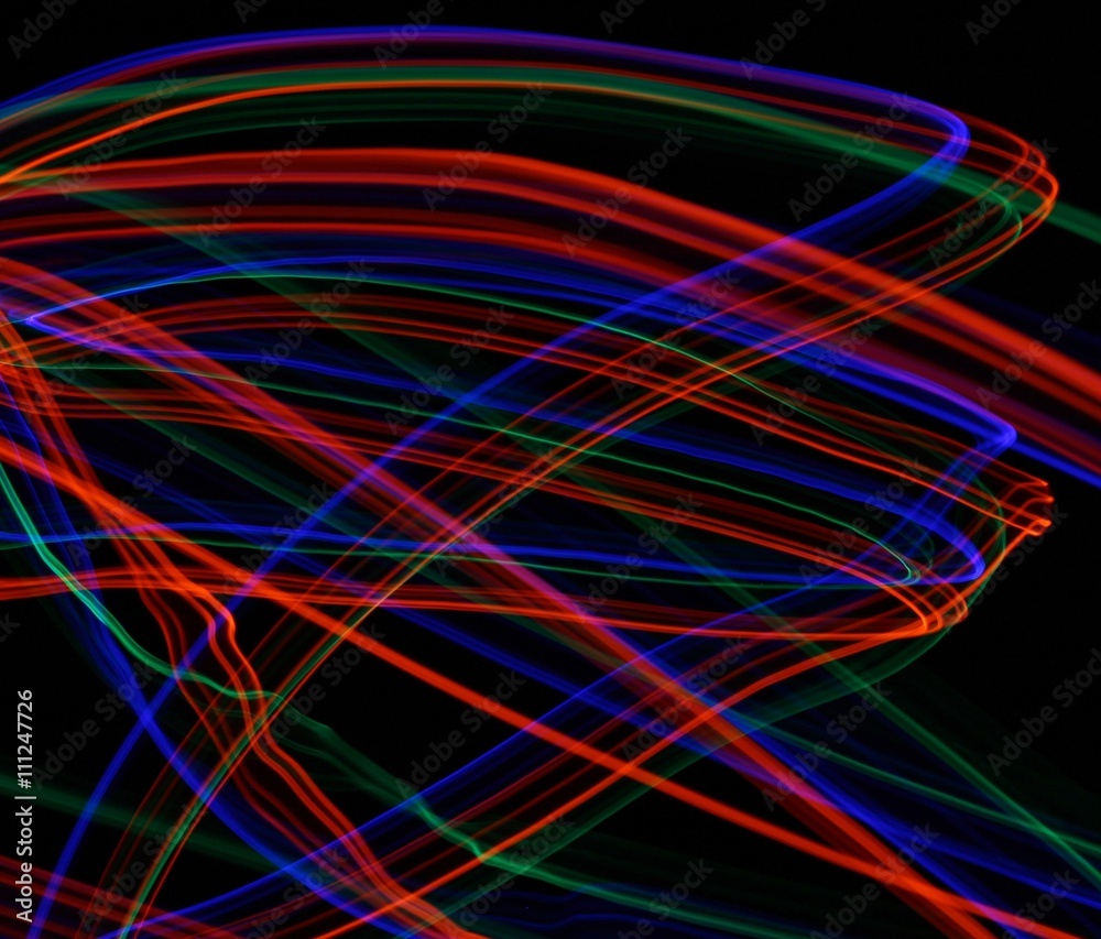 Abstract Light Painting using Colorful LED Lights