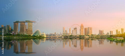 Photography Singapore Skyline and view of Marina Bay