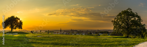 Panoramic view of Cracow from Krakus mood