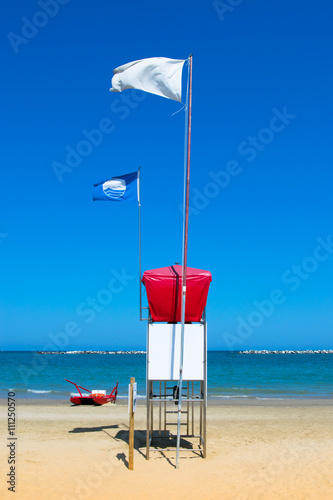 Lifeguard Tower at the beach photo