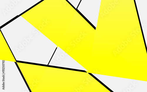 Yellow background abstract art vector 
