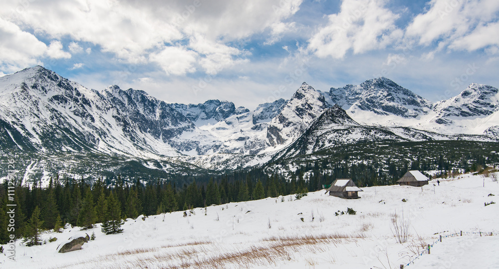 Hala Gasienicowa in Tatra Mountains, spring season