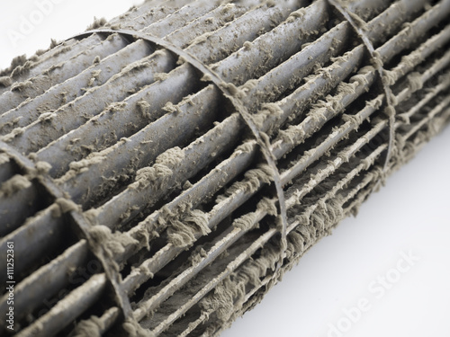 Dirty squirrel cage fan in air conditioner,air conditioner fan.