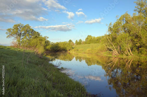Fototapeta Naklejka Na Ścianę i Meble -  Summer landscape with river
