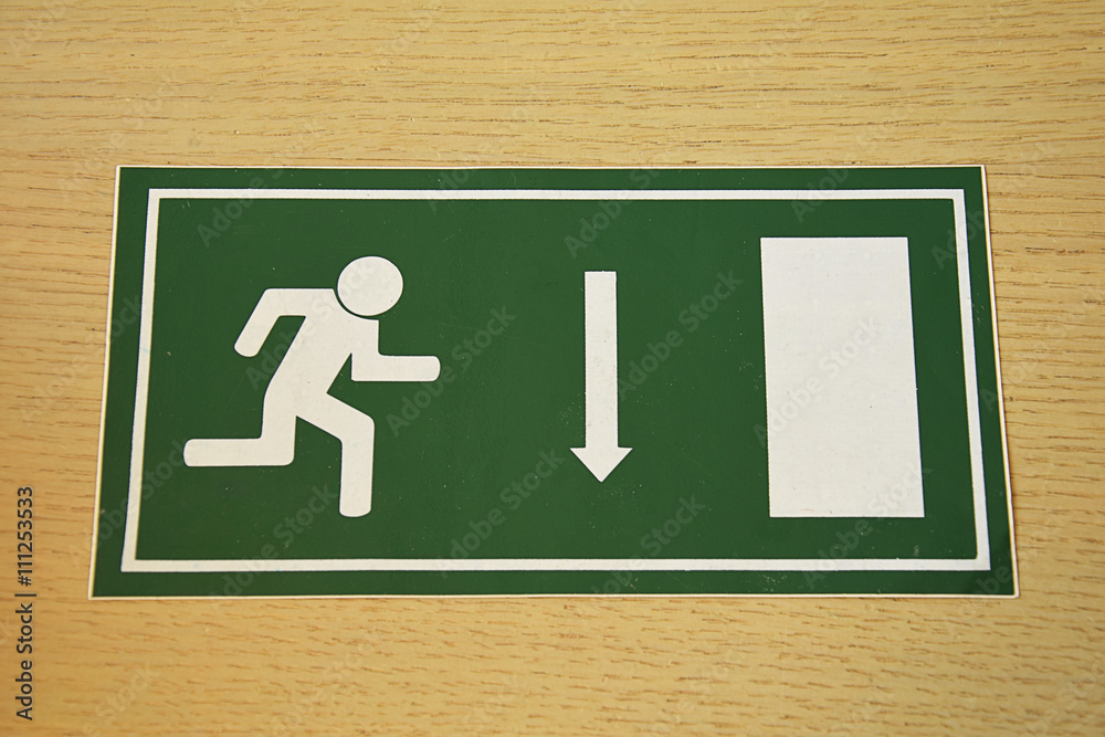 emergency exit sign emergency exit sign